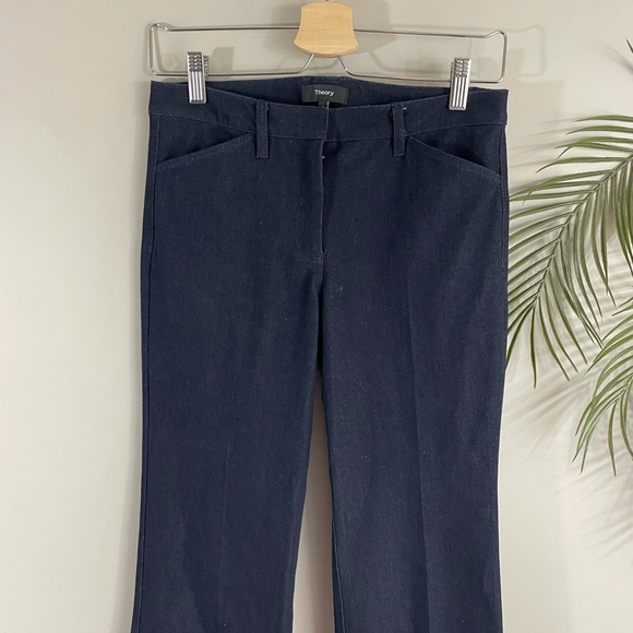 THEORY dark denim bell bottom jeans - Picture 7 of 14